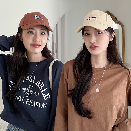 남녀공용 티드 볼캡 야구 모자 2개세트
